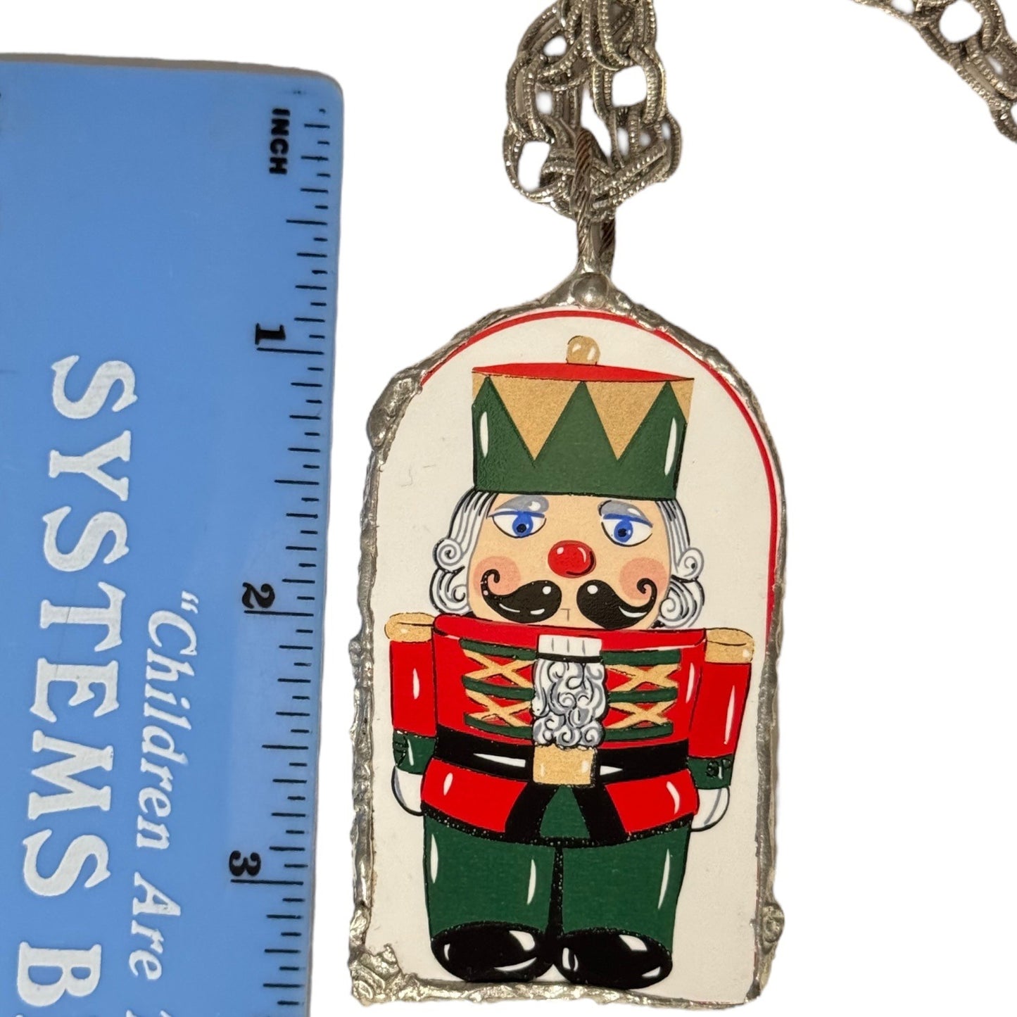Vintage Himark Nutcracker Pendant Necklace Caged with Artisan Silver Metalwork