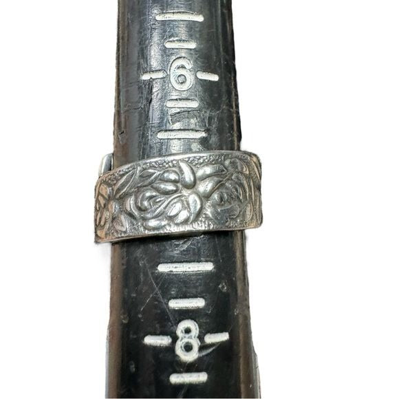 Stainless Steel Spoon Ring Made from Vintage Japan National Flatware Size 7