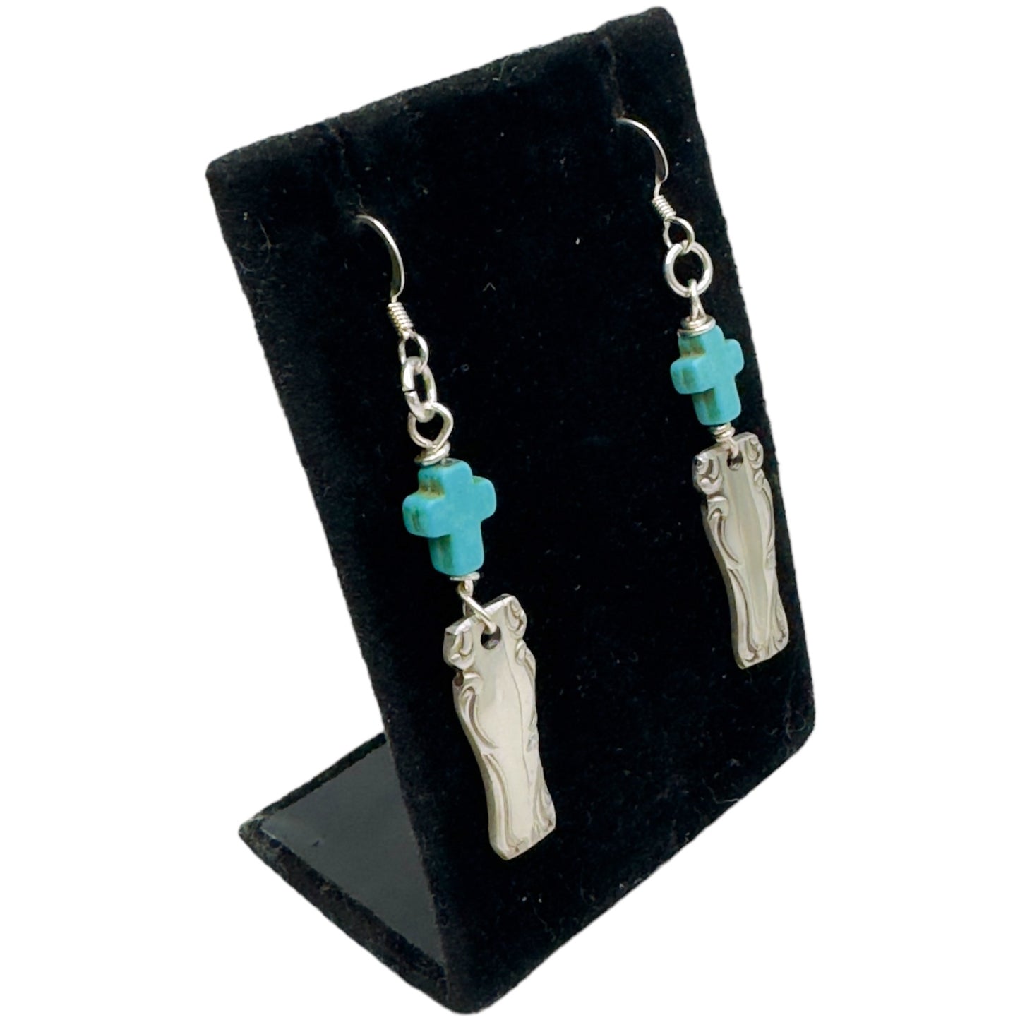 Boho Spoon Artisan Earrings from Simeon L & George Rogers Silverware