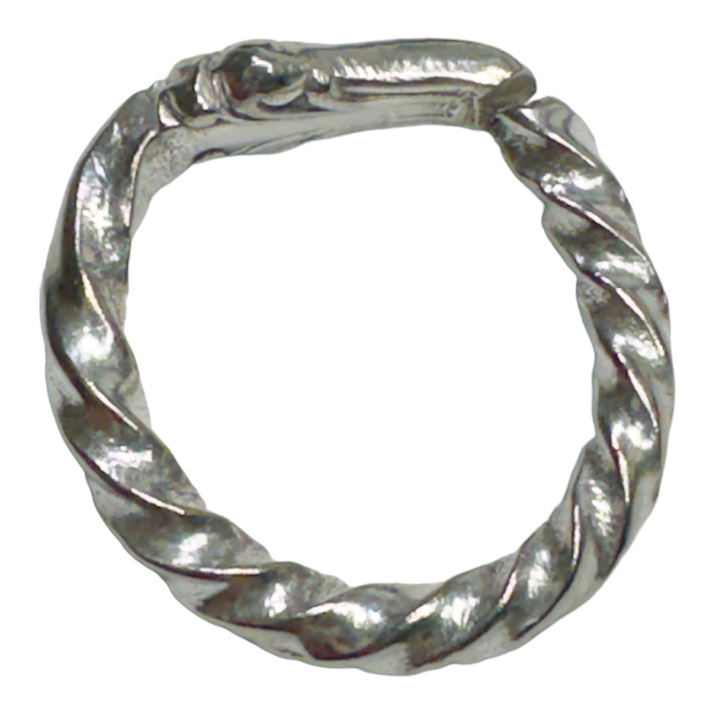 Artisan Silverware Ring made from a British Silver Plated Antique Bread Fork