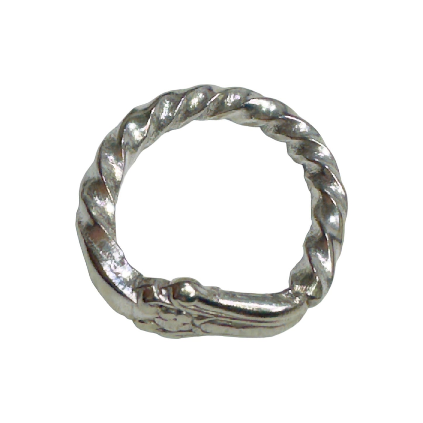 Artisan Silverware Ring made from a British Silver Plated Antique Bread Fork