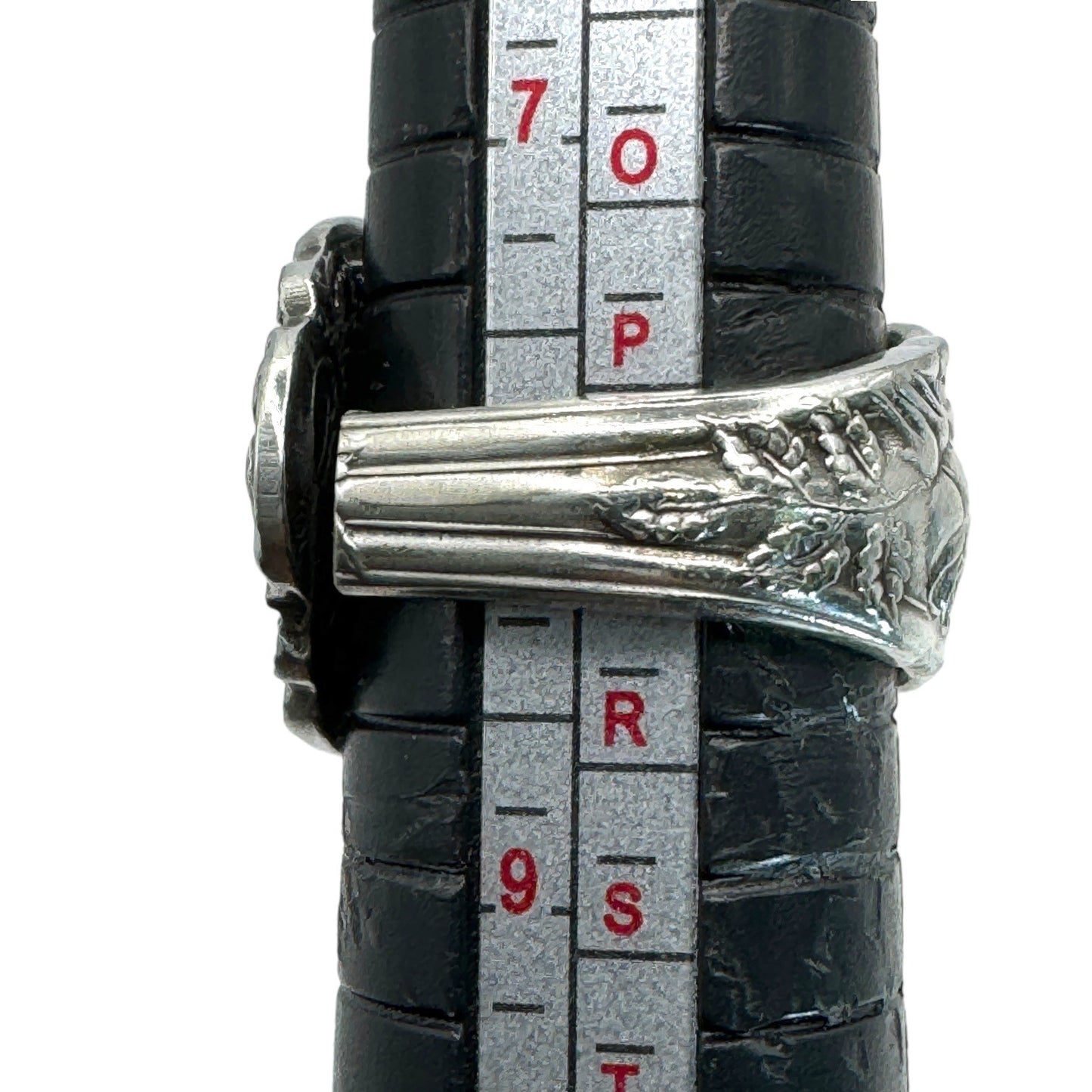 Artisan Spoon Ring Made from ANTIQUE ROCKFORD S.P. CO. 5 Star SILVERPLATE Spoon