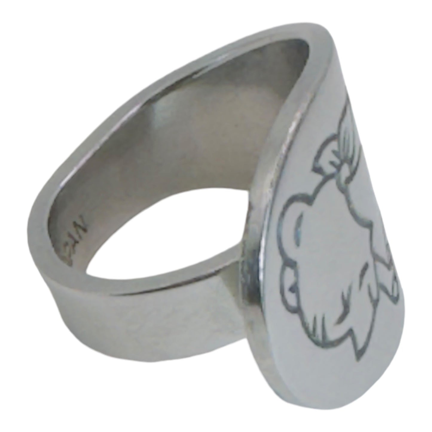 Winnie The Pooh Vintage Spoon Stainless Steel Ring Size 7.5