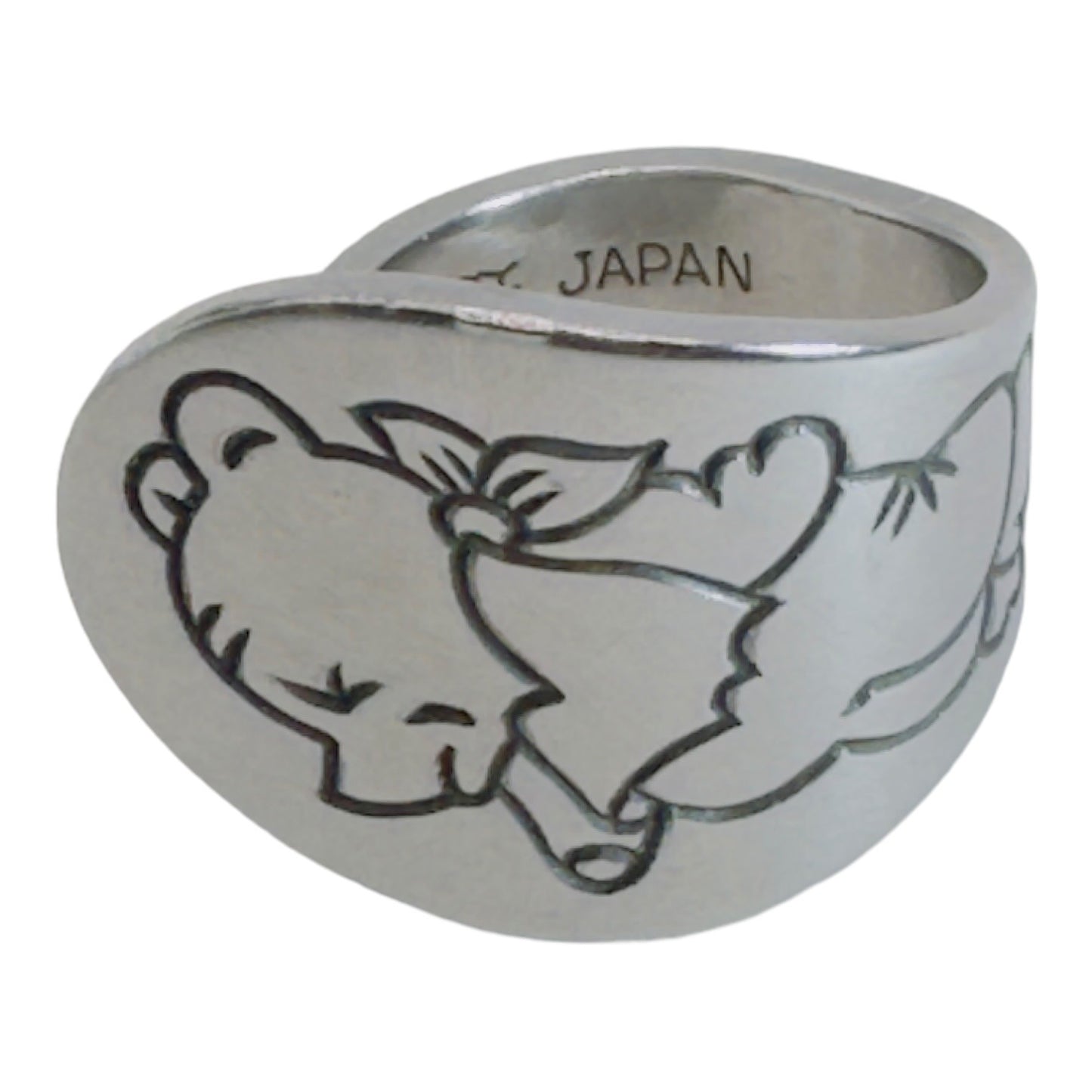 Winnie The Pooh Vintage Spoon Stainless Steel Ring Size 7.5