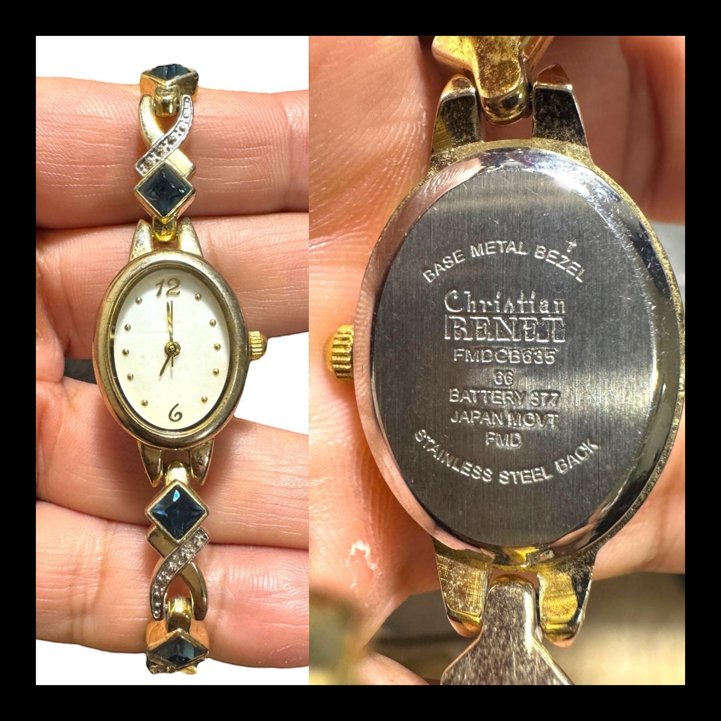 Repurposed VNTG Watch Opera Necklace with scene from the of Beggar’s Opera by Hogarth