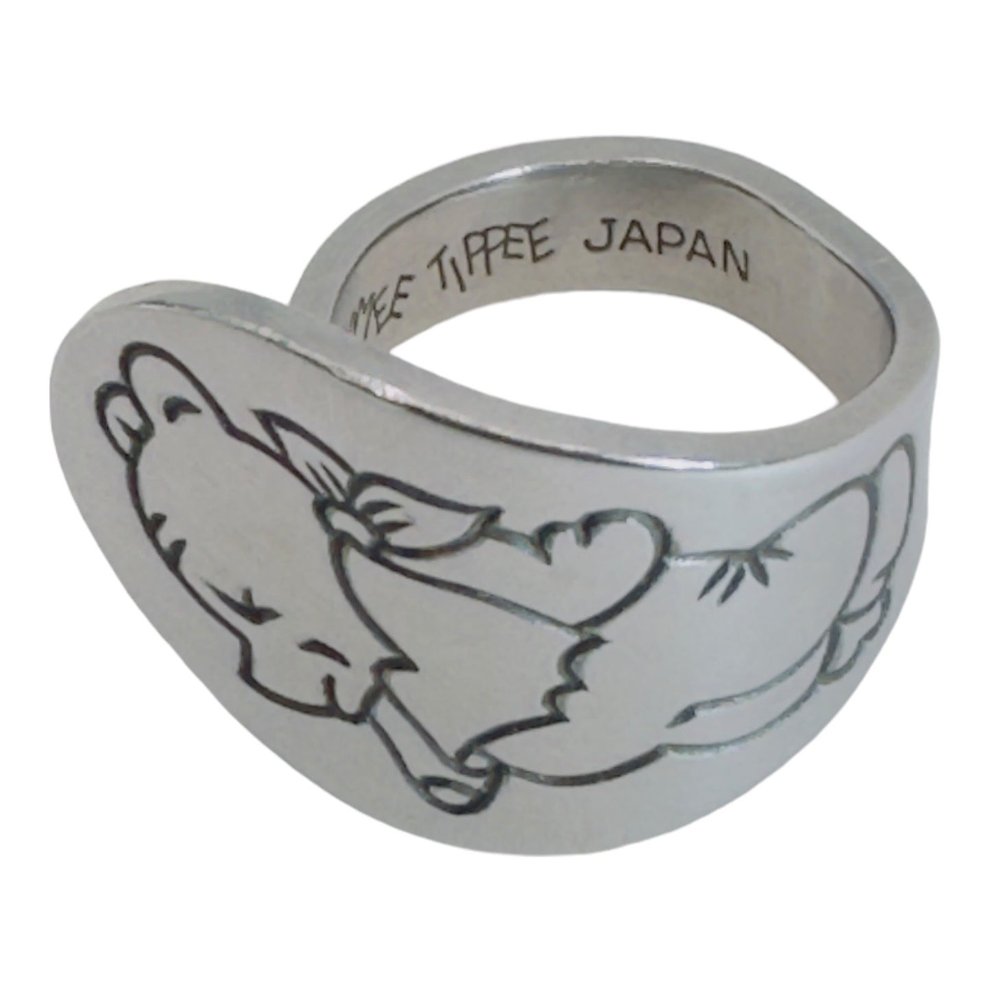 Winnie The Pooh Vintage Spoon Stainless Steel Ring Size 7.5