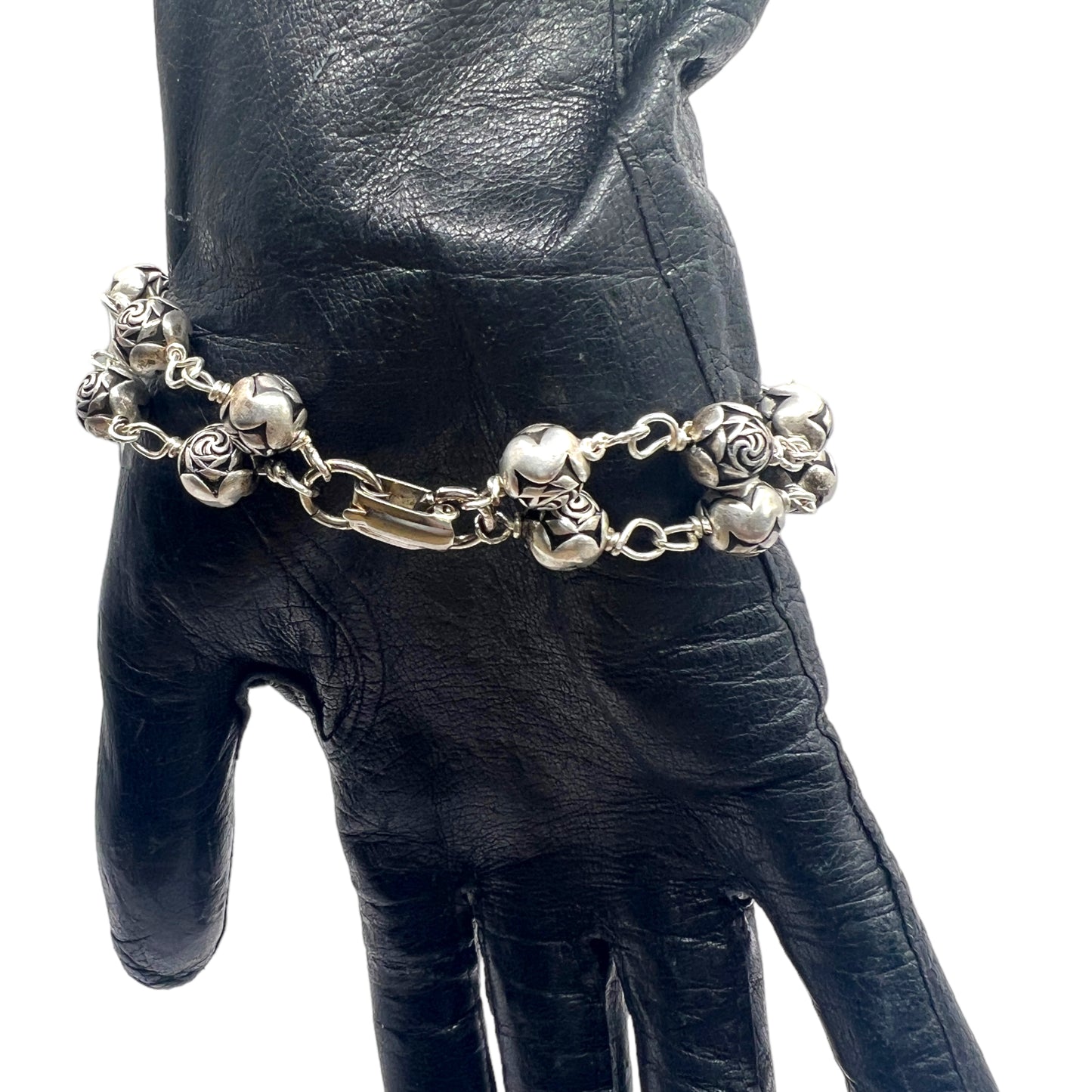 Upcycled Vintage Watch w/ Broken China Mother & Son Blue Willow Bracelet