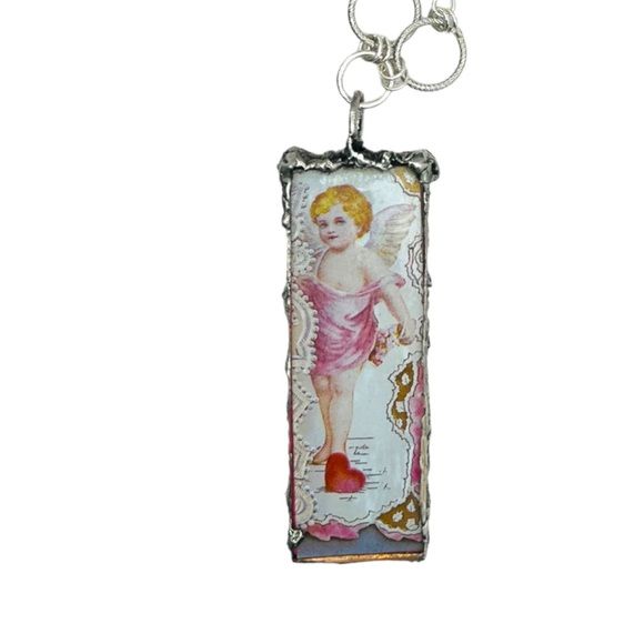 Mixed Media Reversible Pendant Pink Quartz & Freshwater Pearls Necklace