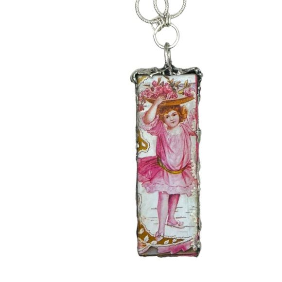 Mixed Media Reversible Pendant Pink Quartz & Freshwater Pearls Necklace
