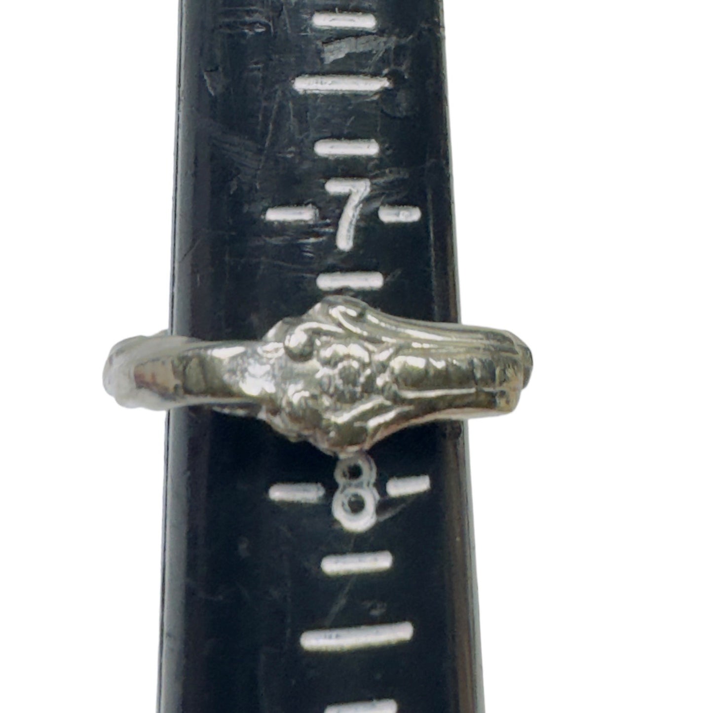 Artisan Silverware Ring made from a British Silver Plated Antique Bread Fork