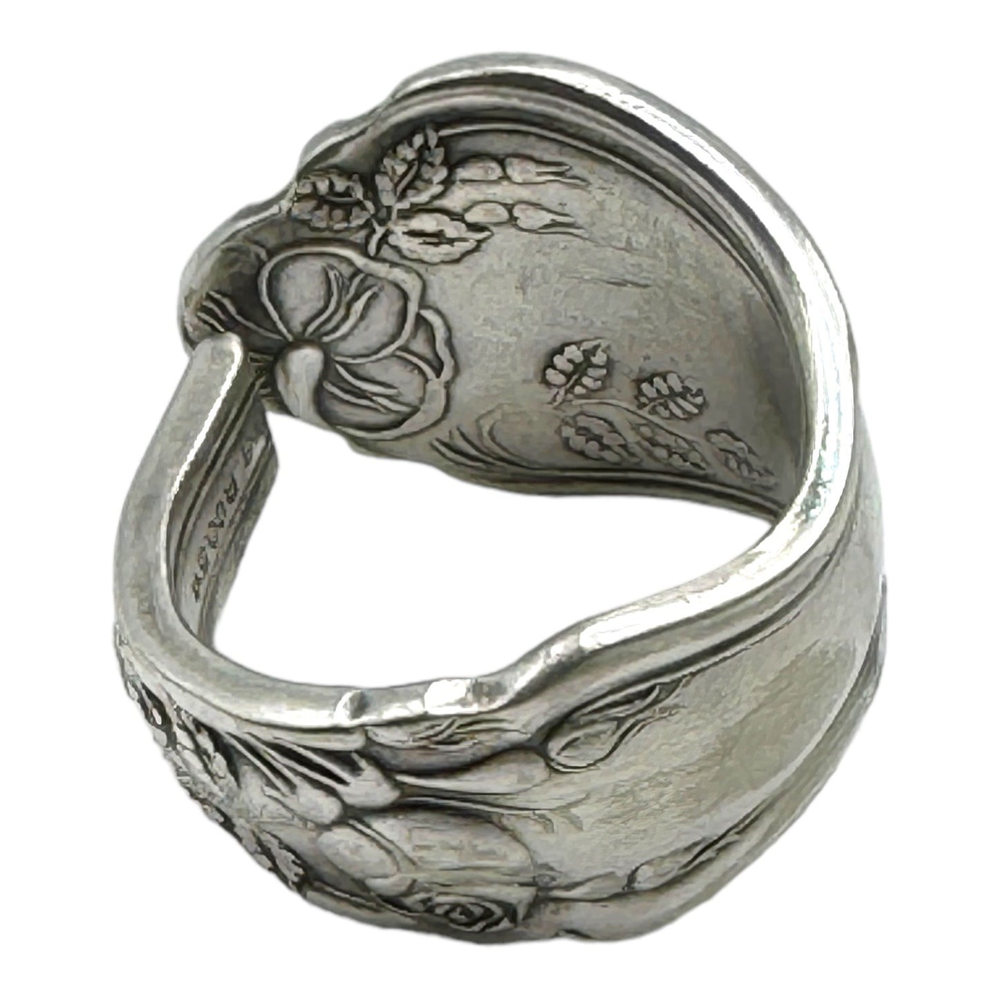 Artisan Spoon Ring Made from ANTIQUE ROCKFORD S.P. CO. 5 Star SILVERPLATE Spoon