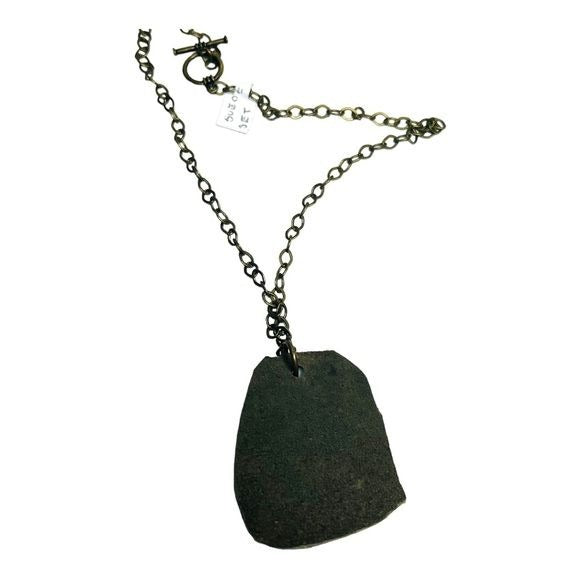 Broken China Leather Necklace Artisan Crafted From a Tea Rose Pattern Teacup
