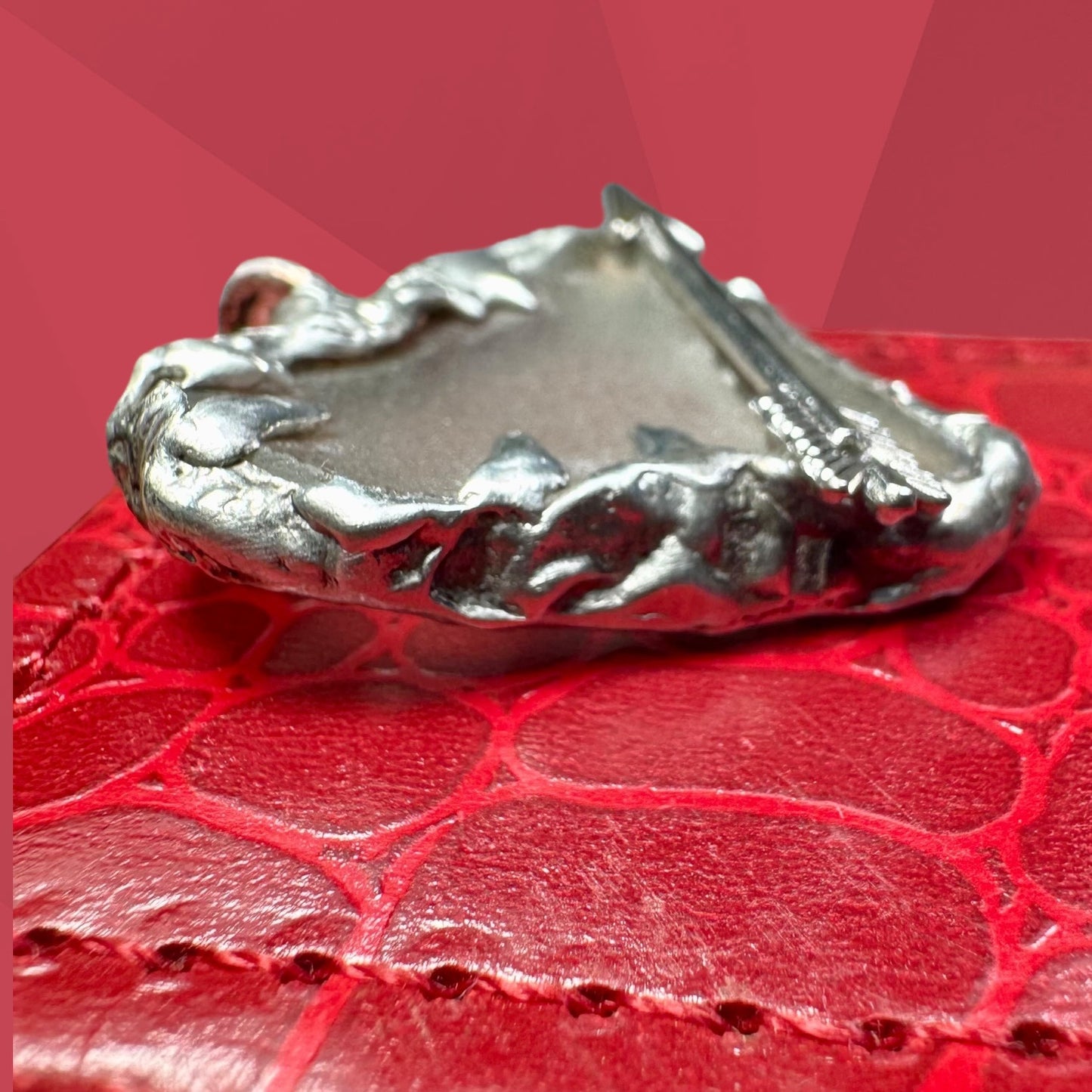 Artisan Sea Glass Heart Pendant With Silver Metalwork Arrow “Struck by Cupid”