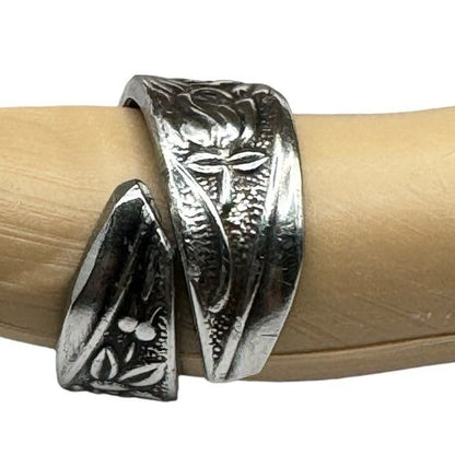 Stainless Steel Spoon Ring Made from Vintage Japan National Flatware Size 7