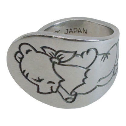 Winnie The Pooh  Vintage Spoon Stainless Steel Ring Size 7.5