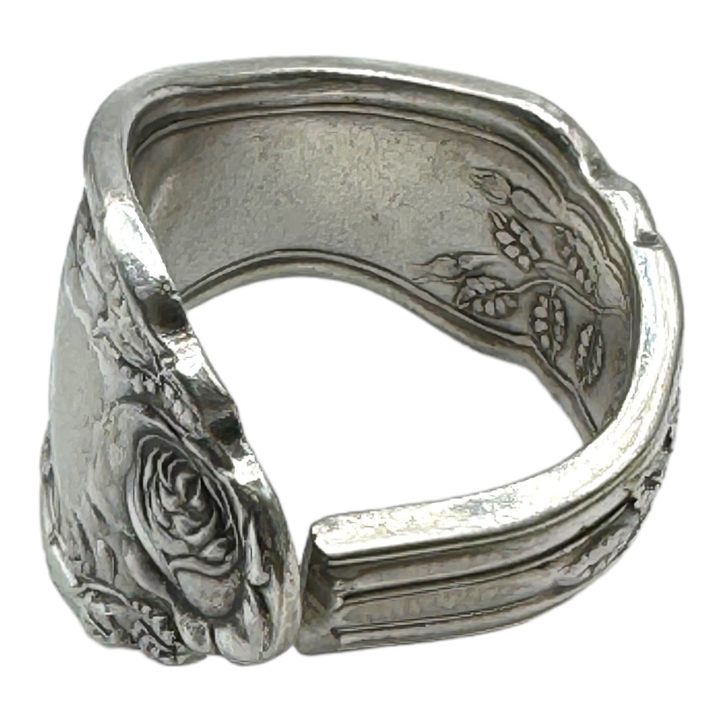 Artisan Spoon Ring Made from ANTIQUE ROCKFORD S.P. CO. 5 Star SILVERPLATE Spoon