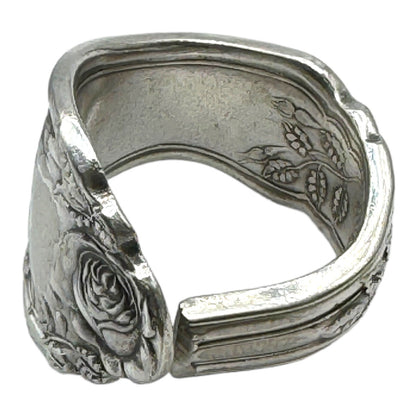 Artisan Spoon Ring Made from ANTIQUE ROCKFORD S.P. CO. 5 Star SILVERPLATE Spoon