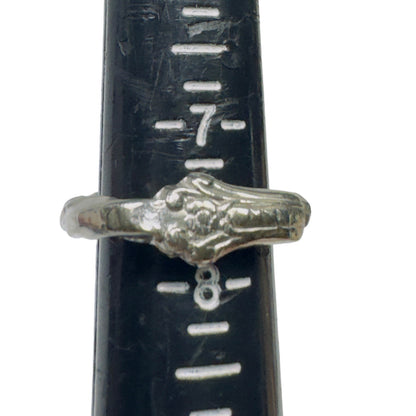 Artisan Silverware Ring made from a British Silver Plated Antique Bread Fork