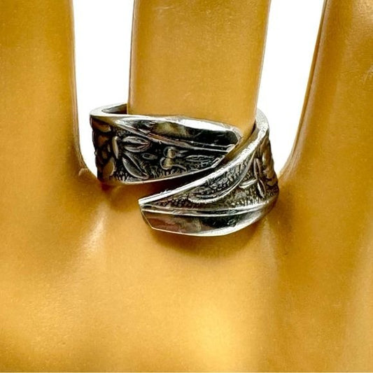 Stainless Steel Spoon Ring Made from Vintage Japan National Flatware Size 7
