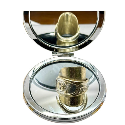 Antique Gerber Baby Winthrop Silver Plated Spoon Ring Size 9.5